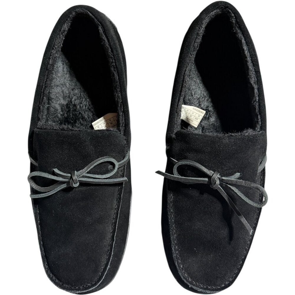 Vionic Irving Adler Men's Black Suede Moccasin Shoes Size 12 NIB Slippers - Picture 3 of 8